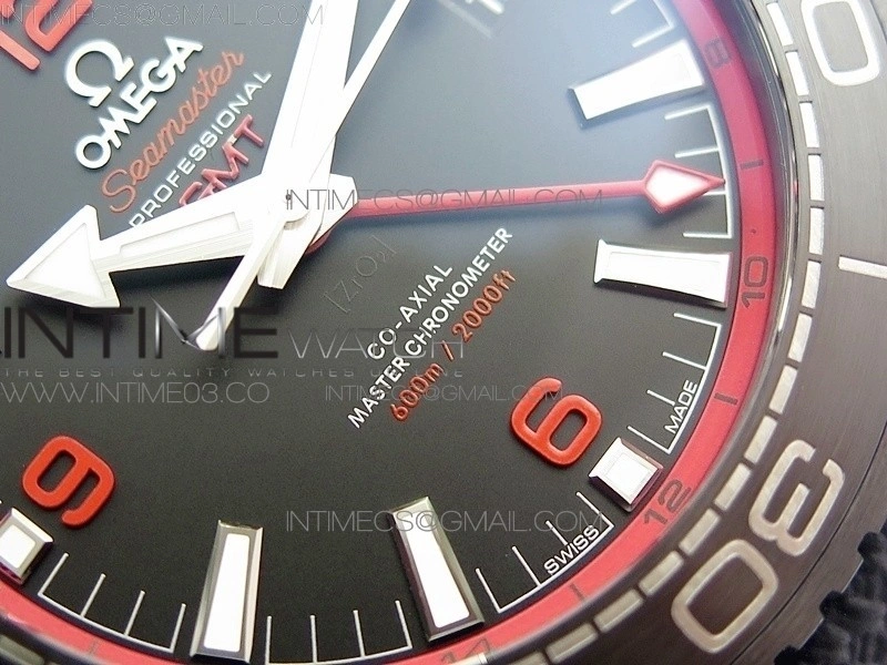 Planet Ocean 45.5mm Deep Black Real Ceramic VSF 1:1 Best Edition on Black Nylon Strap A8906 Super Clone